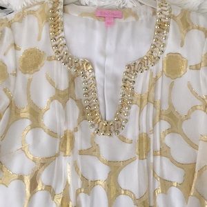 Lilly Pulitzer Resort White Floral Clip Chiffon